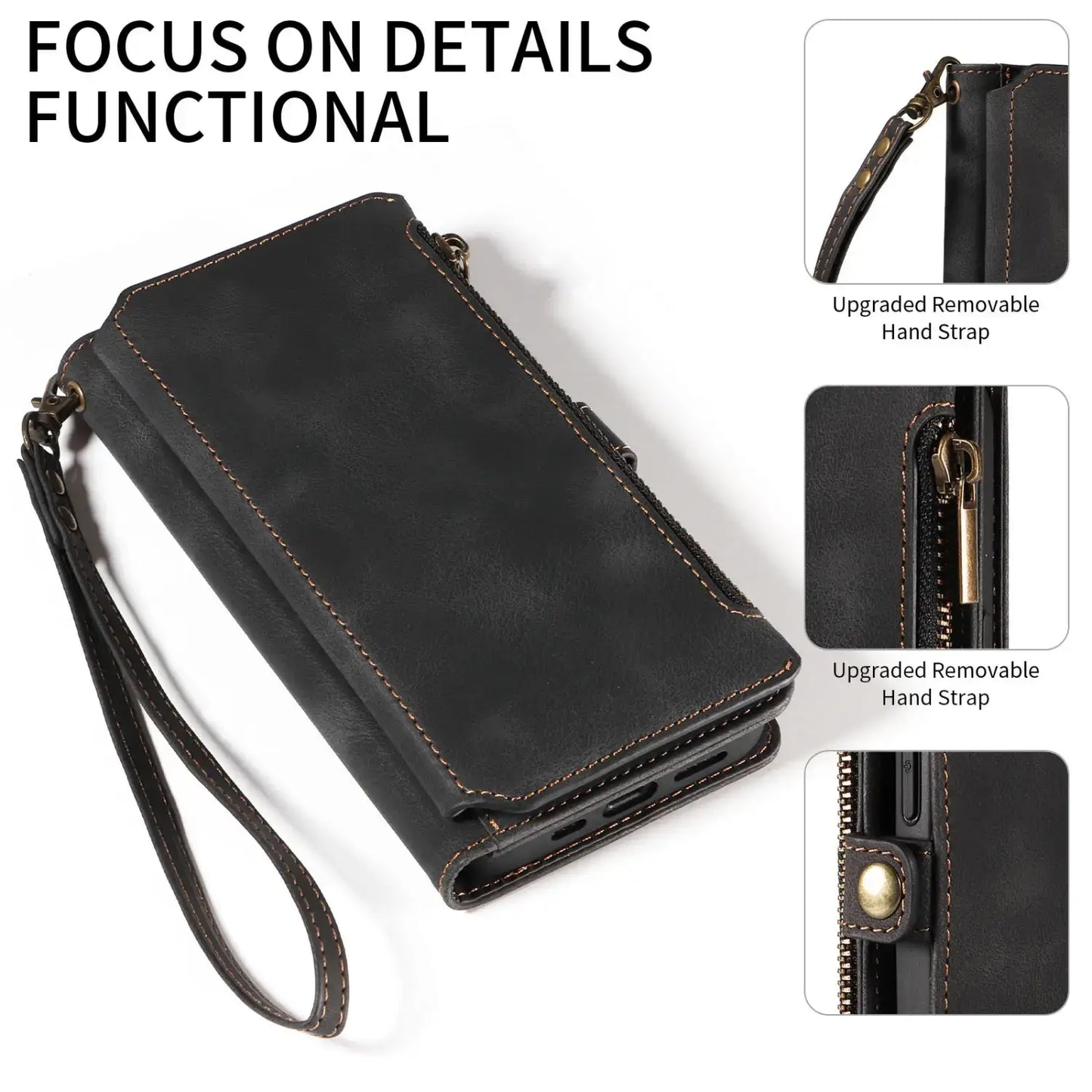 Stylish and Protective Leather Flip Wallet Phone Case for Maximum Protection. Ultimate Protection
