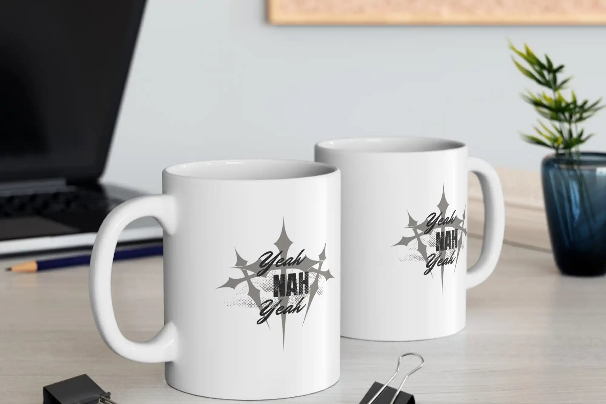 Yeah Nah Yeah Ceramic Coffee Travel Mug Australian Slang Gift Yeah Nah Yeah - Mug