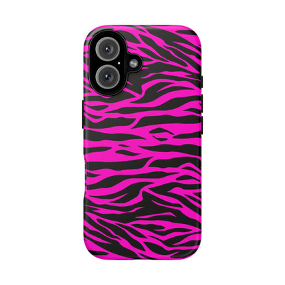 Pink Tiger Print tough phone case