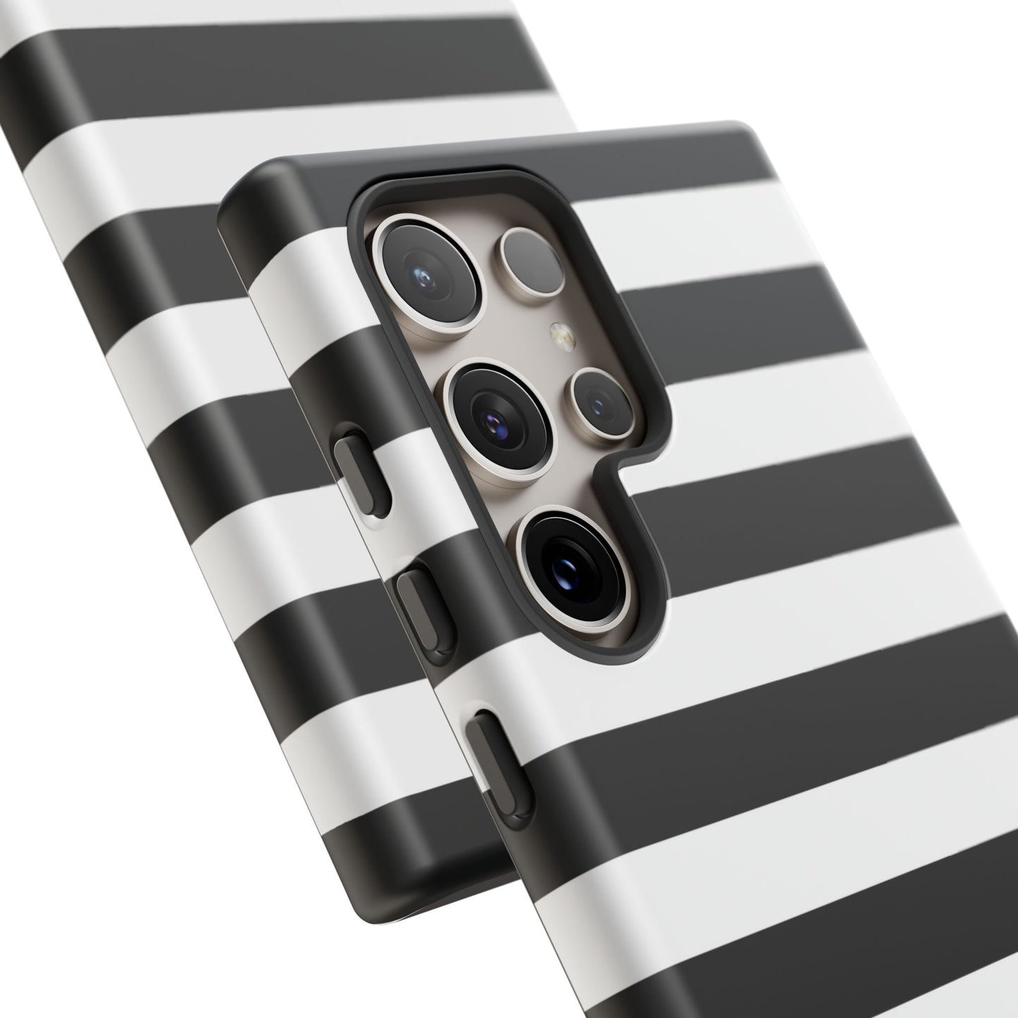 Black White Stripe  Phone Case for iPhone, Samsung S, Google Pixel Phones