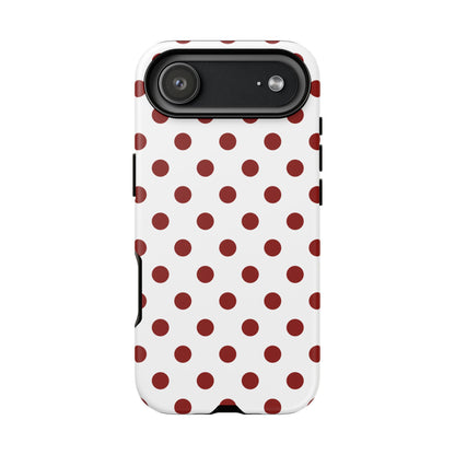 Cherry Red Polka dot Phone Case Cover