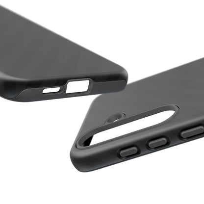 Phone Case, Black Diagonal Pattern Tough Gloss Finish Protective Cover, iPhone, Samsung, Google Pixel, Unique Geometric Design, Gift