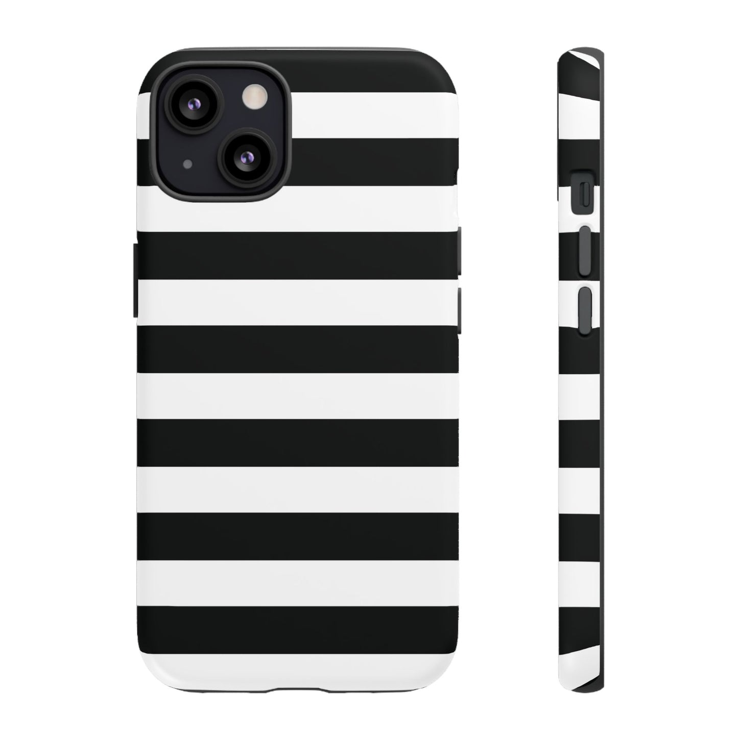 Black White Stripe  Phone Case for iPhone, Samsung S, Google Pixel Phones