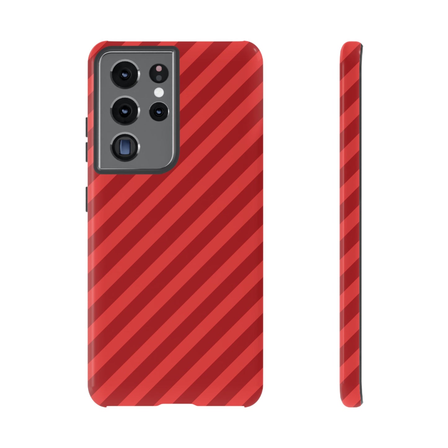 Red Stripes Hard Shell Phone Case Cover