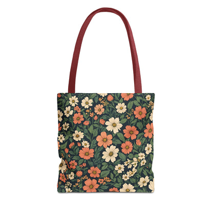 Tote Bag Floral Design Shopping Carry Travel Bag