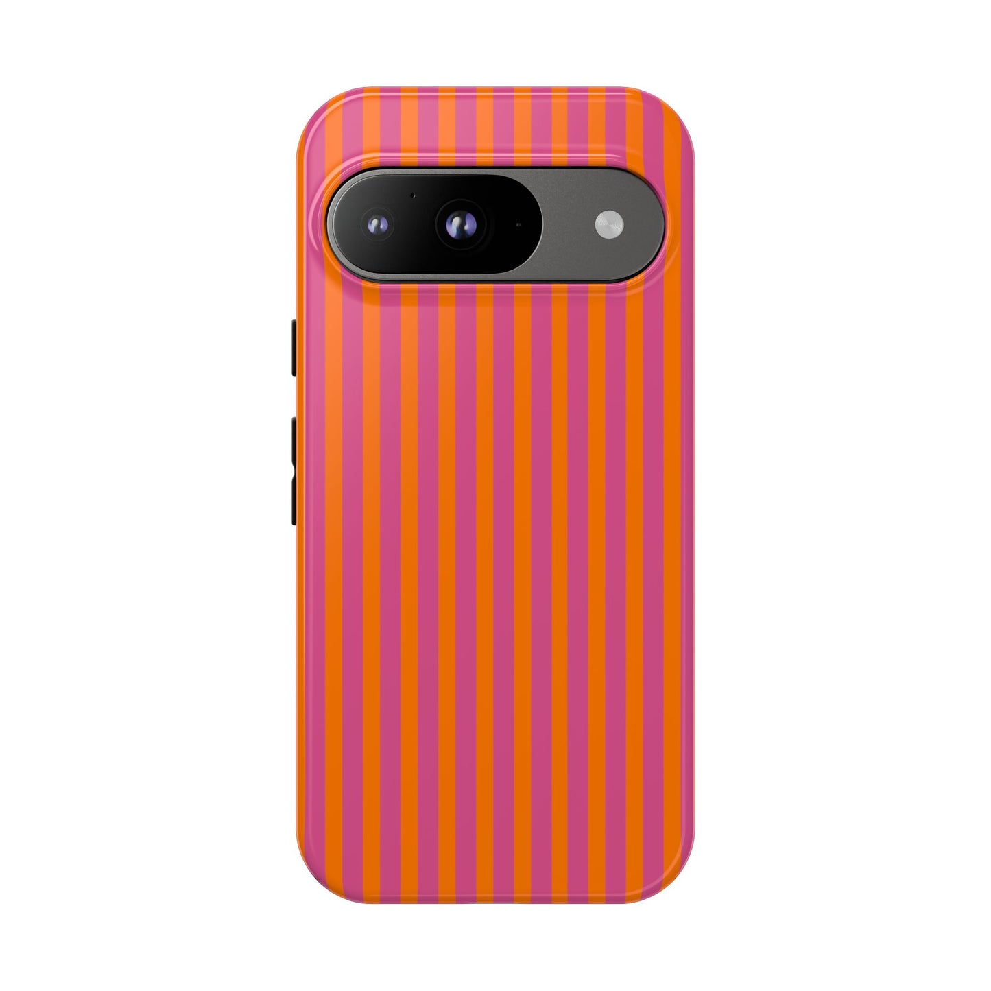 Orange Pink Striped Tough Phone Cases