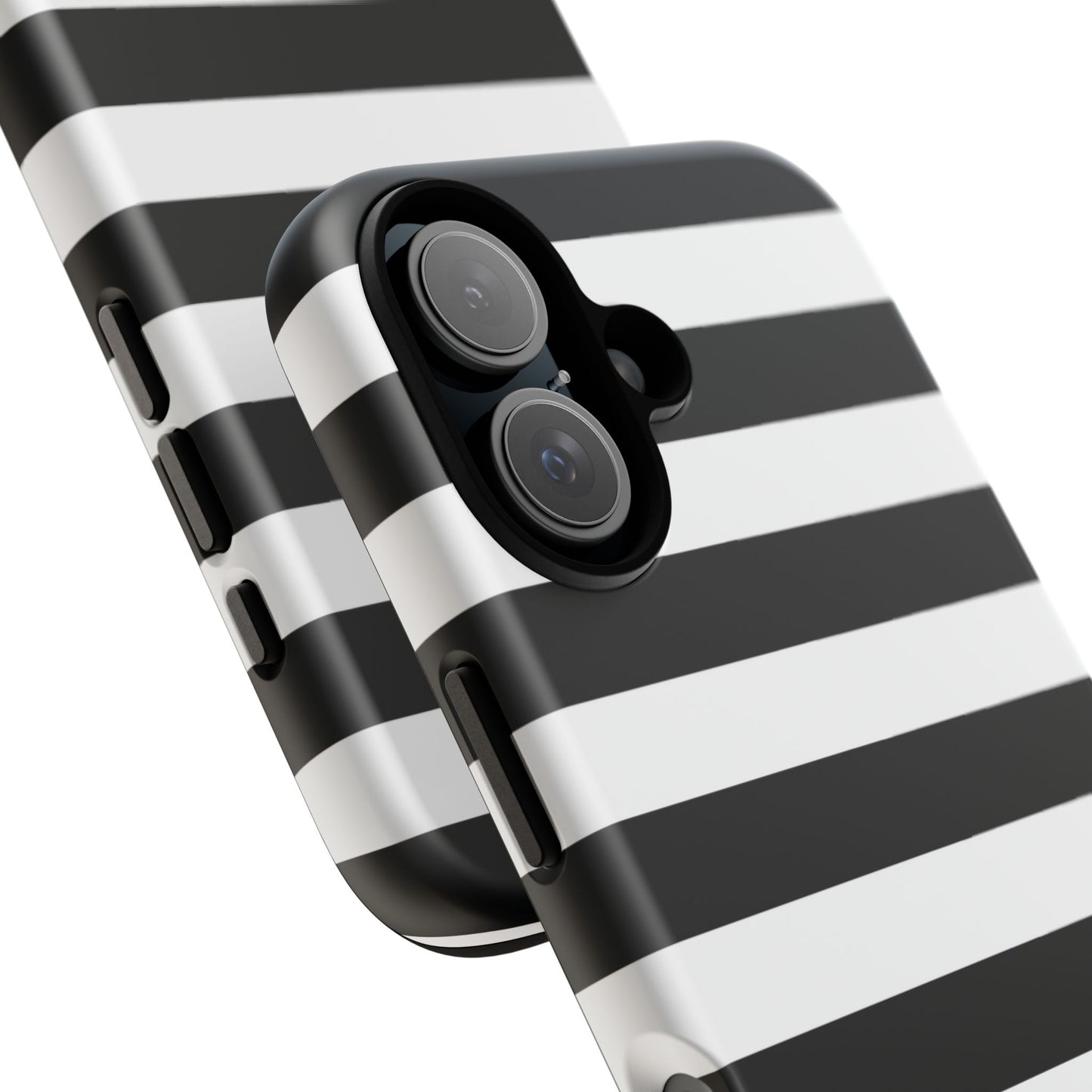Black White Stripe  Phone Case for iPhone, Samsung S, Google Pixel Phones