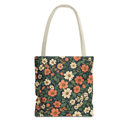 Tote Bag Floral Design Shopping Carry Travel Bag