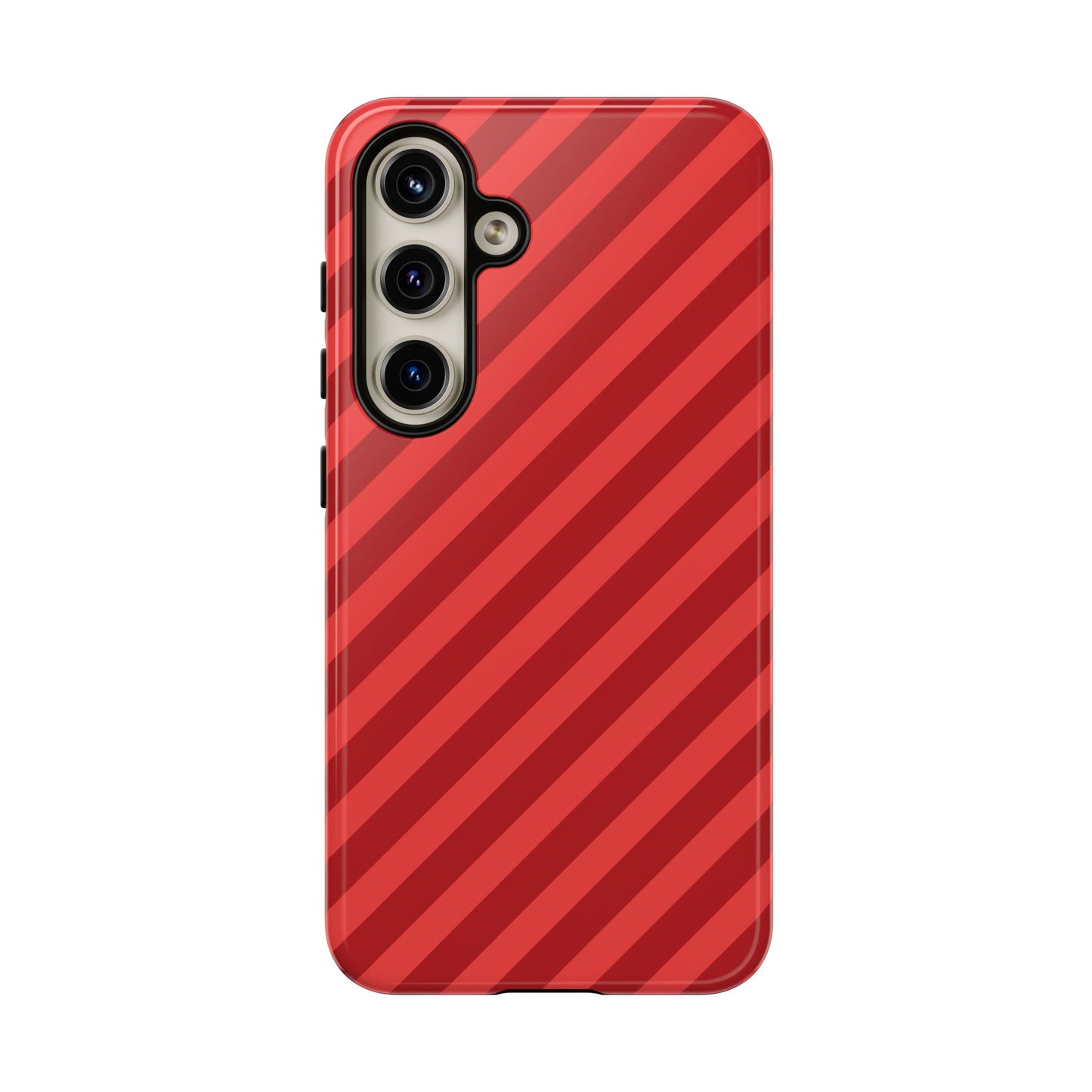 Red Stripes Hard Shell Phone Case Cover