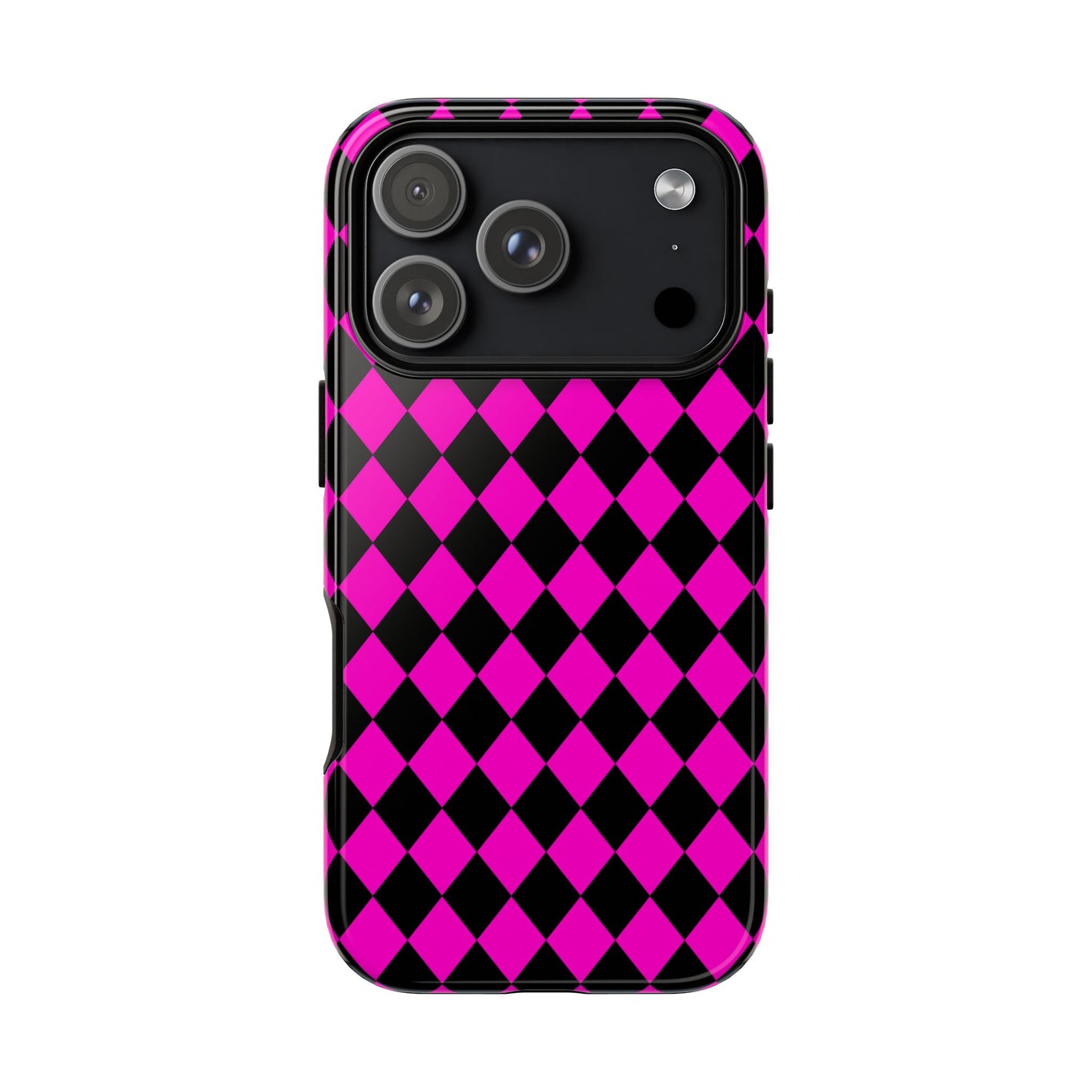 Pink Black Dimond Phone Case Cover iPhone | Google S24 | Samsung Pixel 7