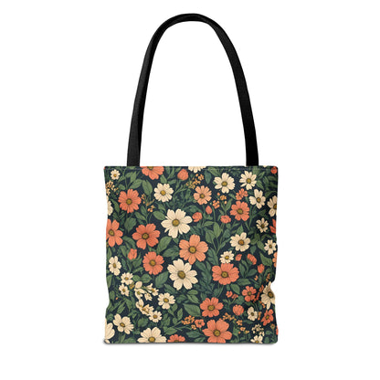 Tote Bag Floral Design Shopping Carry Travel Bag