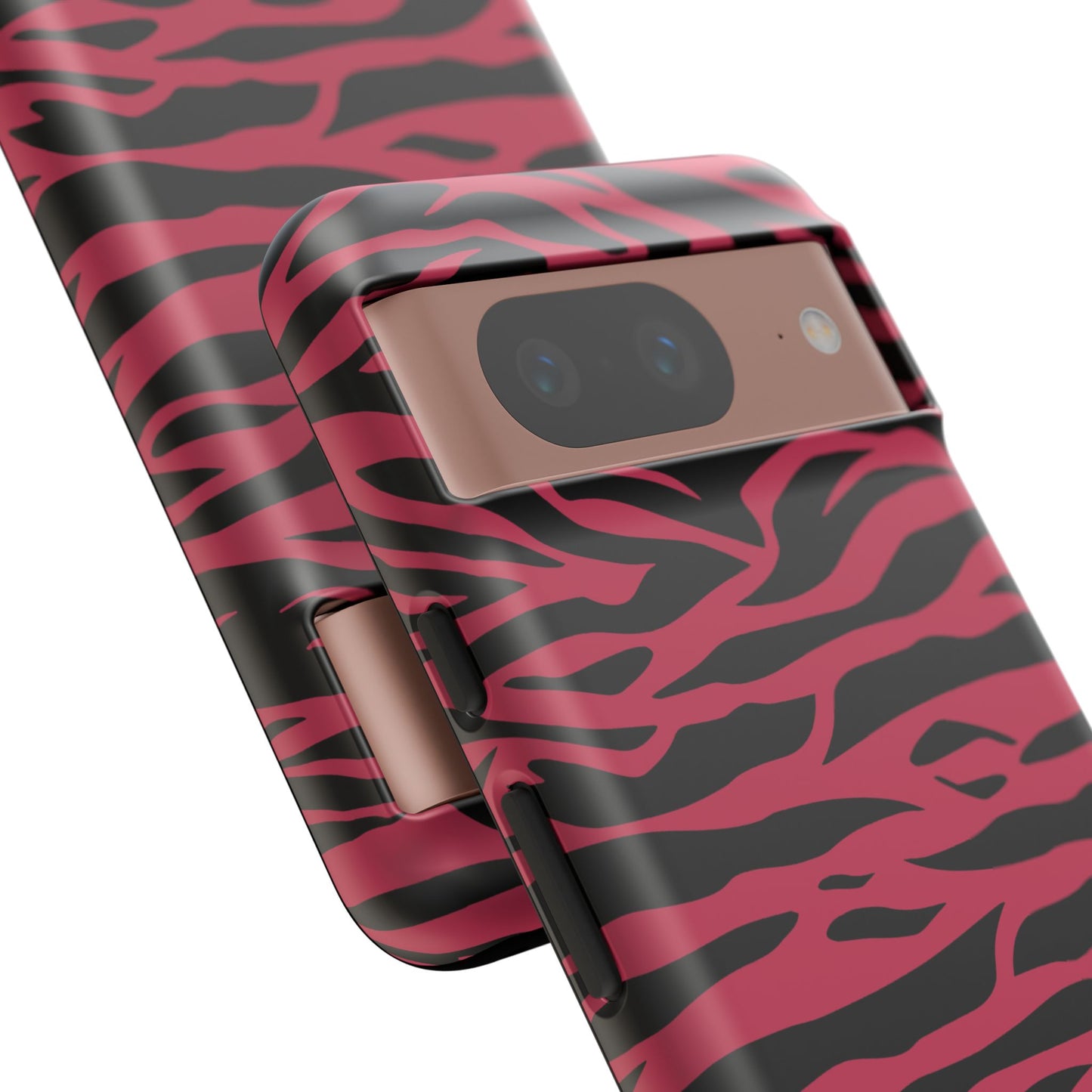 Magenta Wild Tiger Pattern Print Phone Case