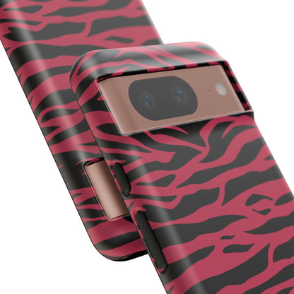 Magenta Wild Tiger Pattern Print Phone Case