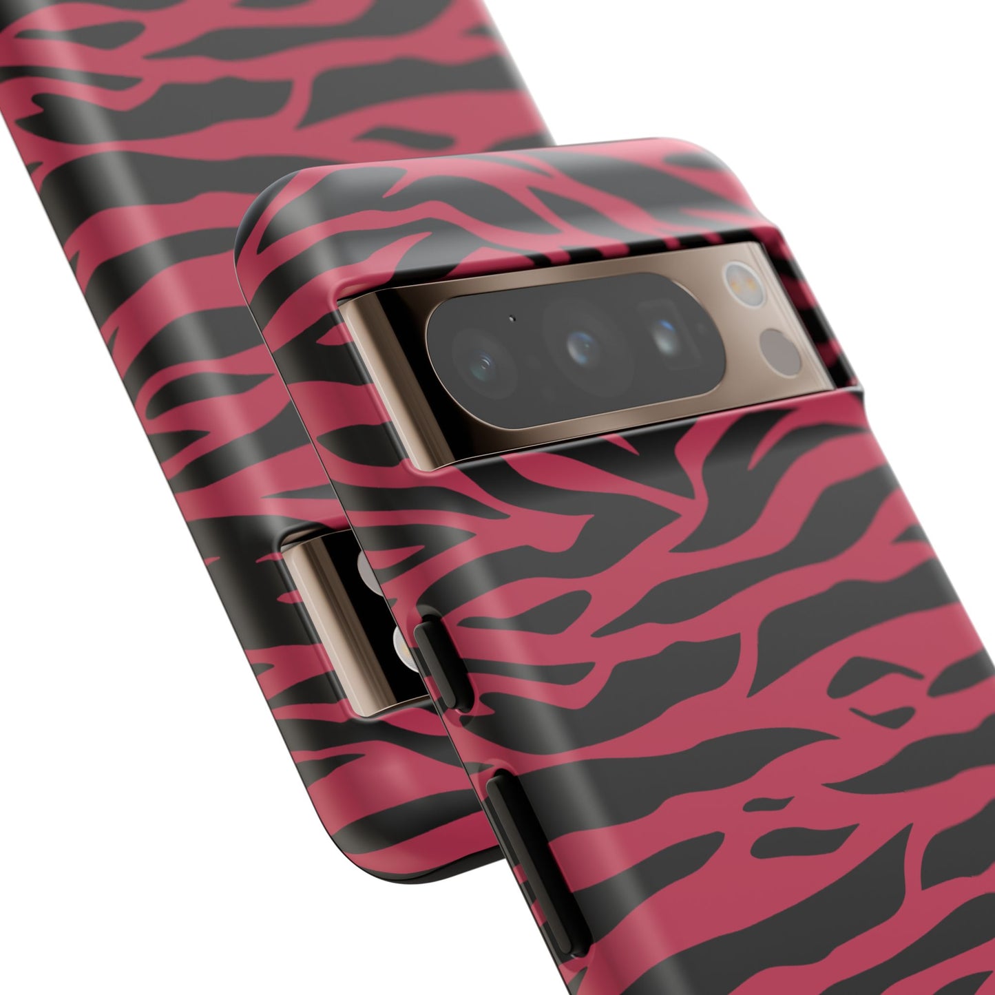 Magenta Wild Tiger Pattern Print Phone Case