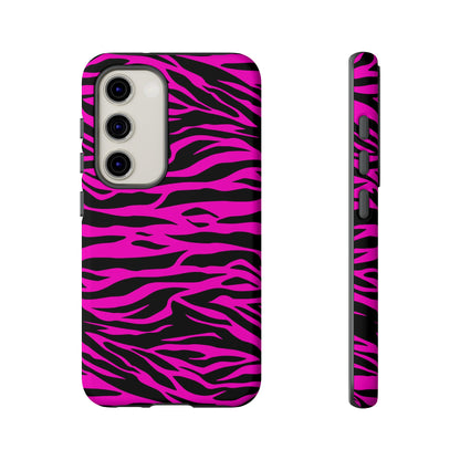 Pink Tiger Print tough phone case