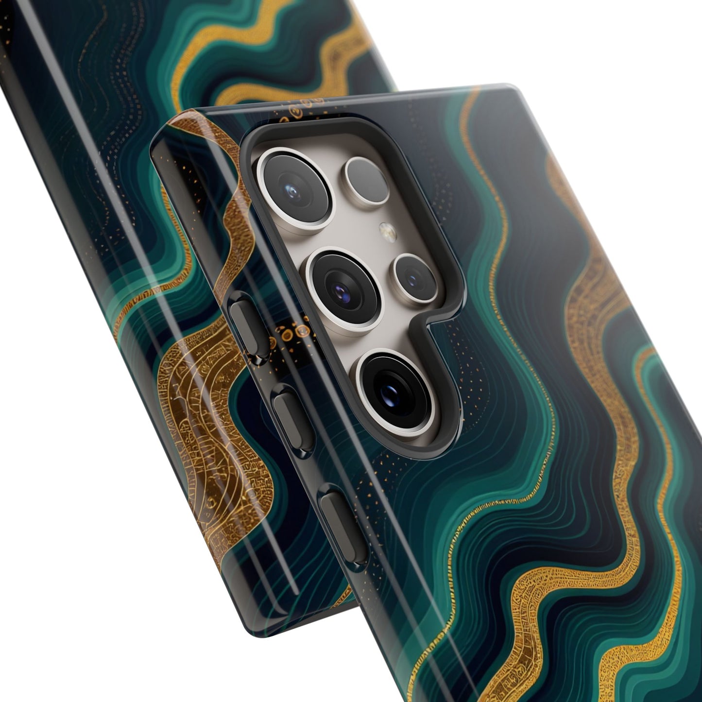 Elegant Phone Case, Geode Phone Protector, Stylish Protective Cover, Unique Gift for Him, Trendy Tech Accessory