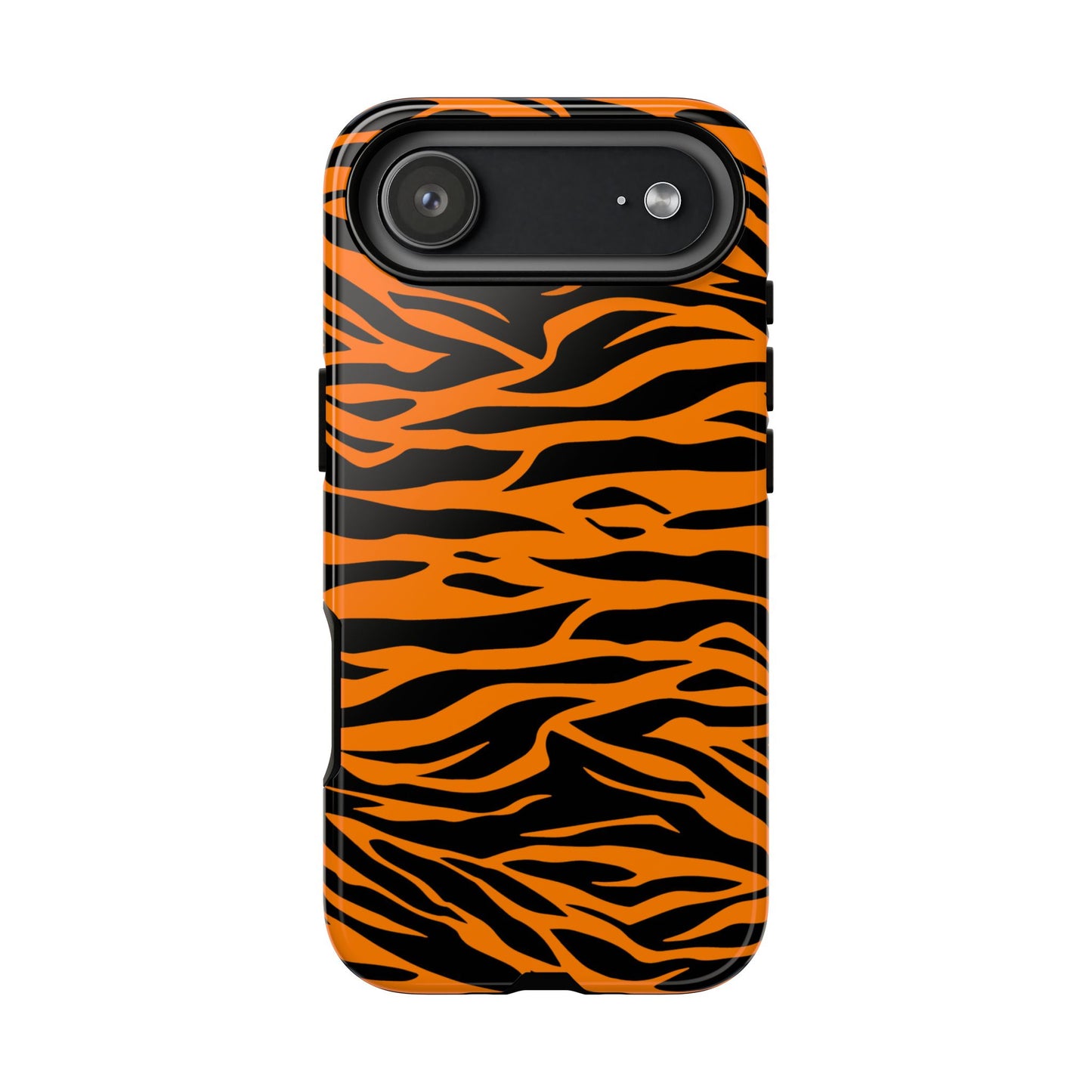 Orange Cute Wild Tiger Print Pattern Phone Case for iPhone Galaxy S and Pixel Phones