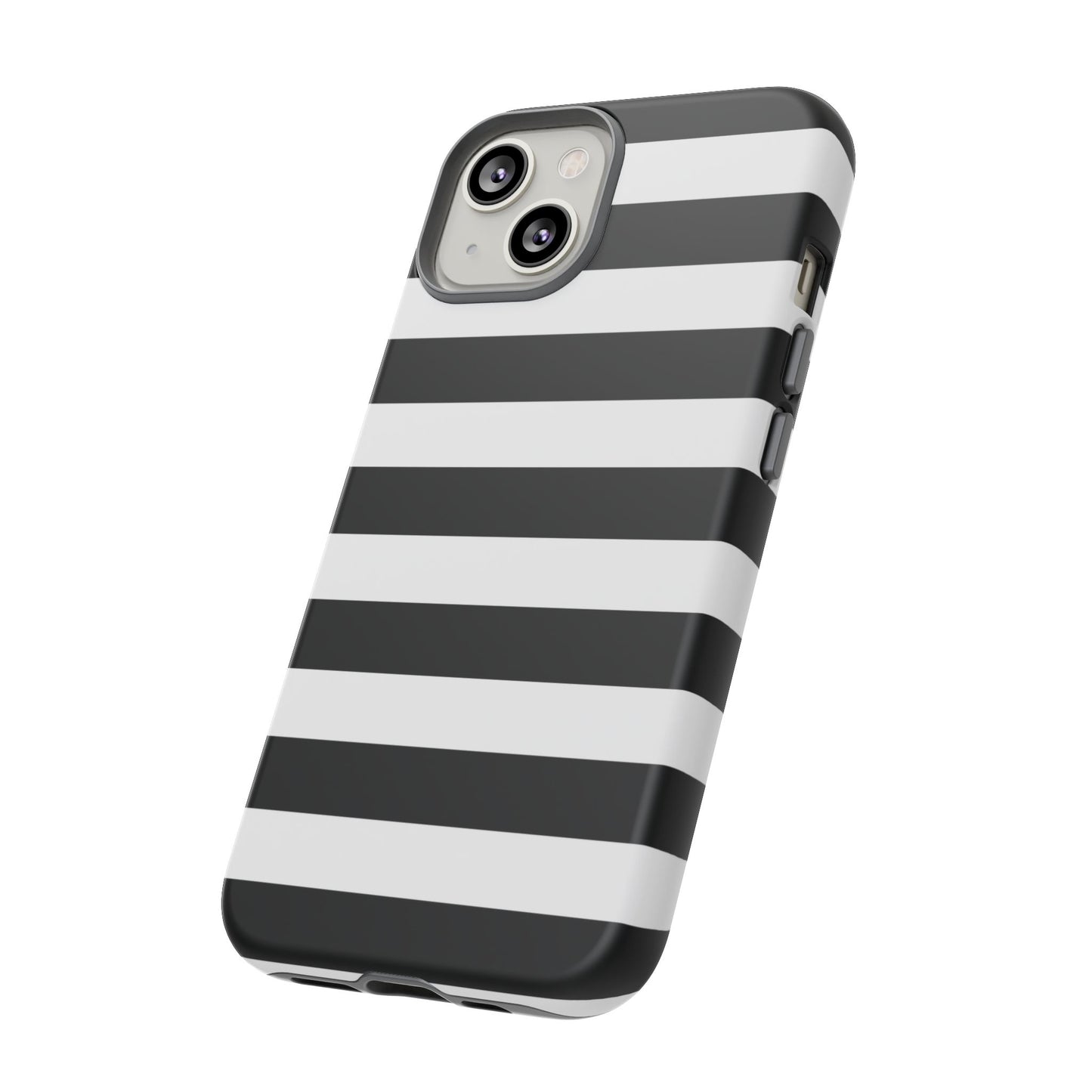 Black White Stripe  Phone Case for iPhone, Samsung S, Google Pixel Phones