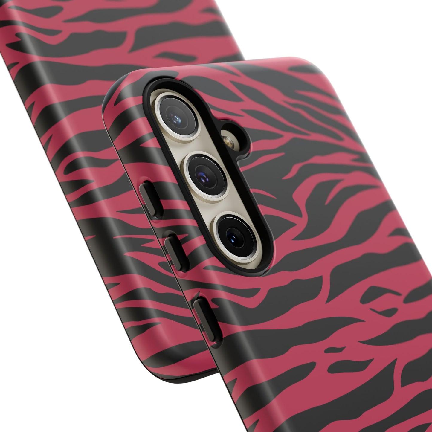 Magenta Wild Tiger Pattern Print Phone Case