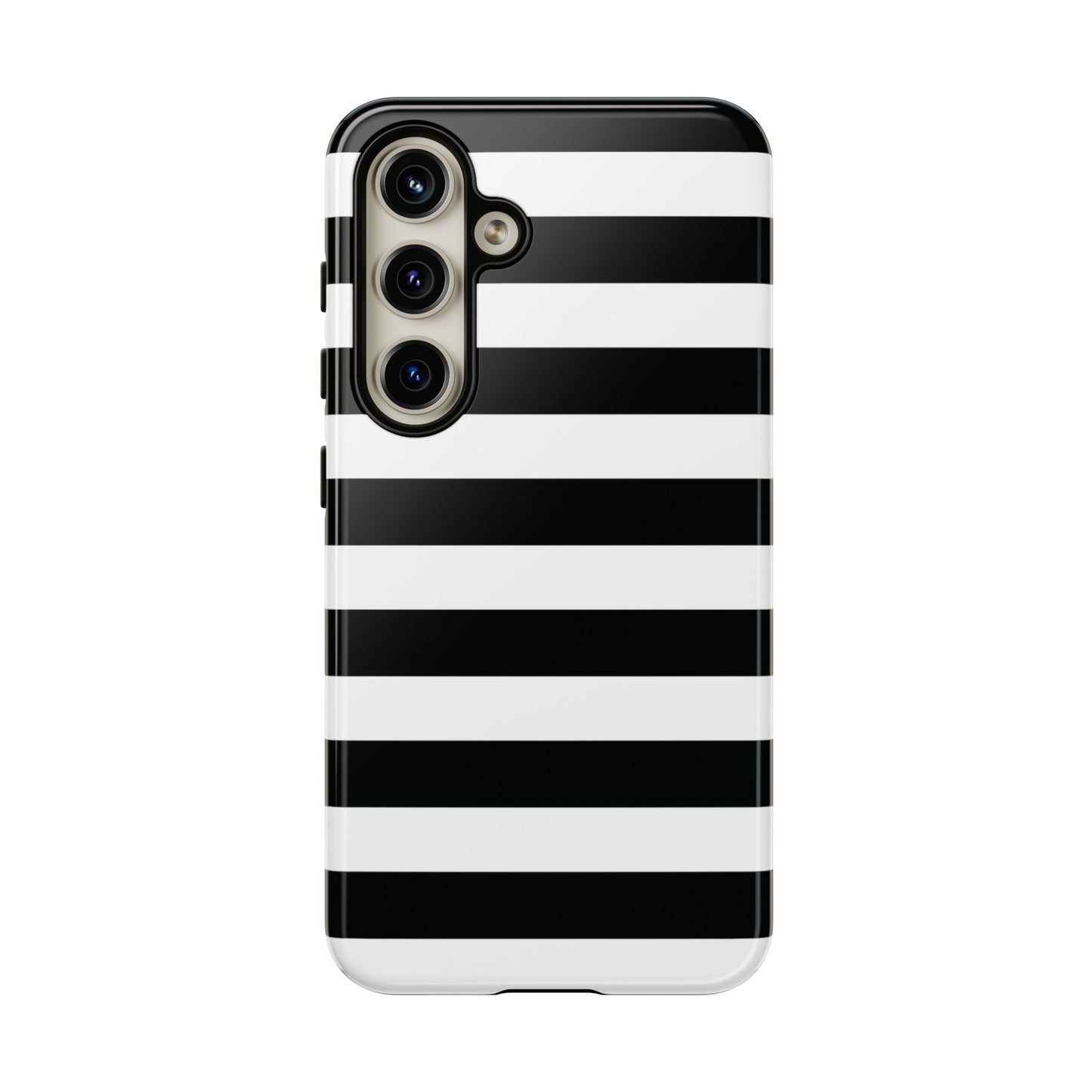 Black White Stripe  Phone Case for iPhone, Samsung S, Google Pixel Phones