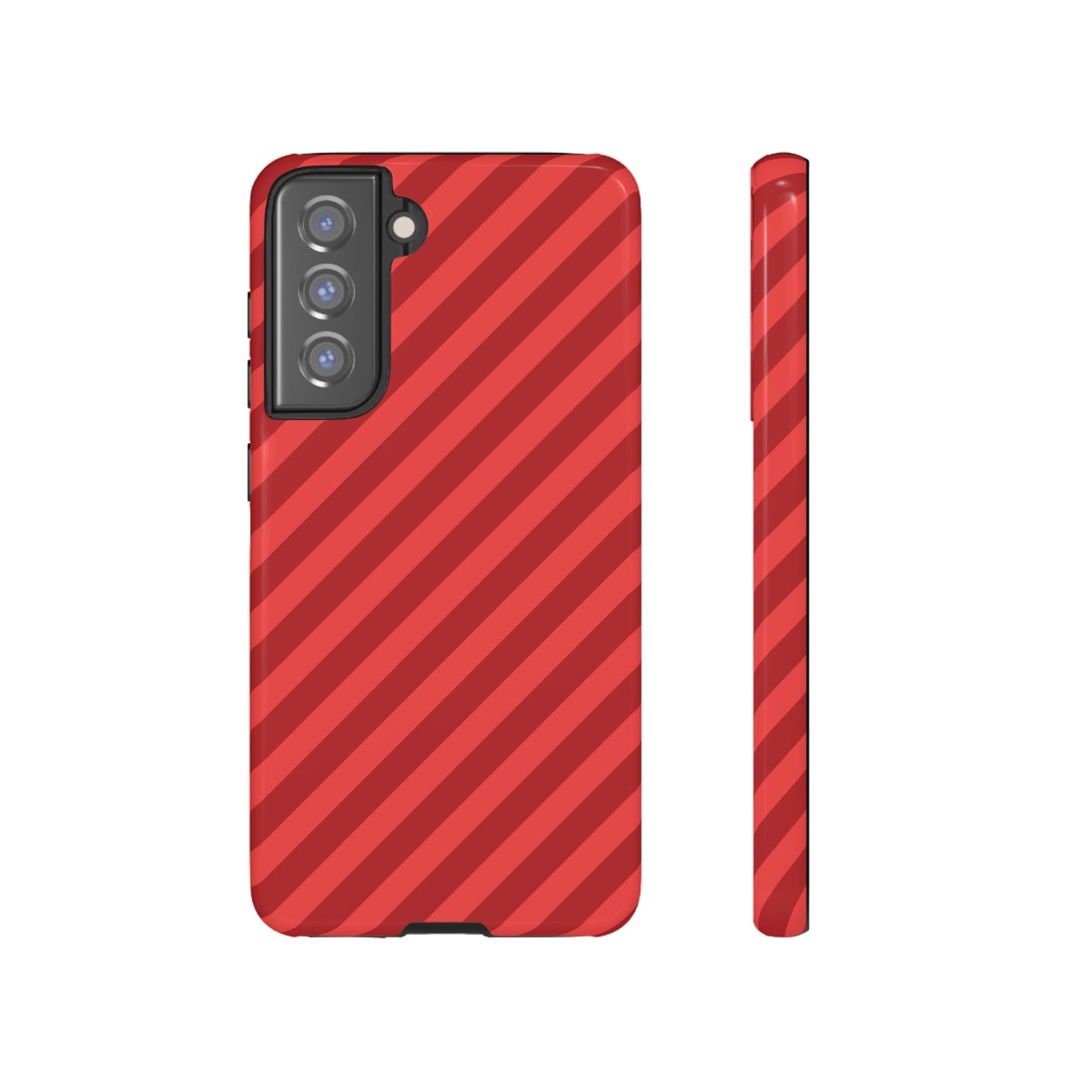 Red Stripes Hard Shell Phone Case Cover