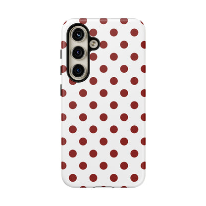 Cherry Red Polka dot Phone Case Cover