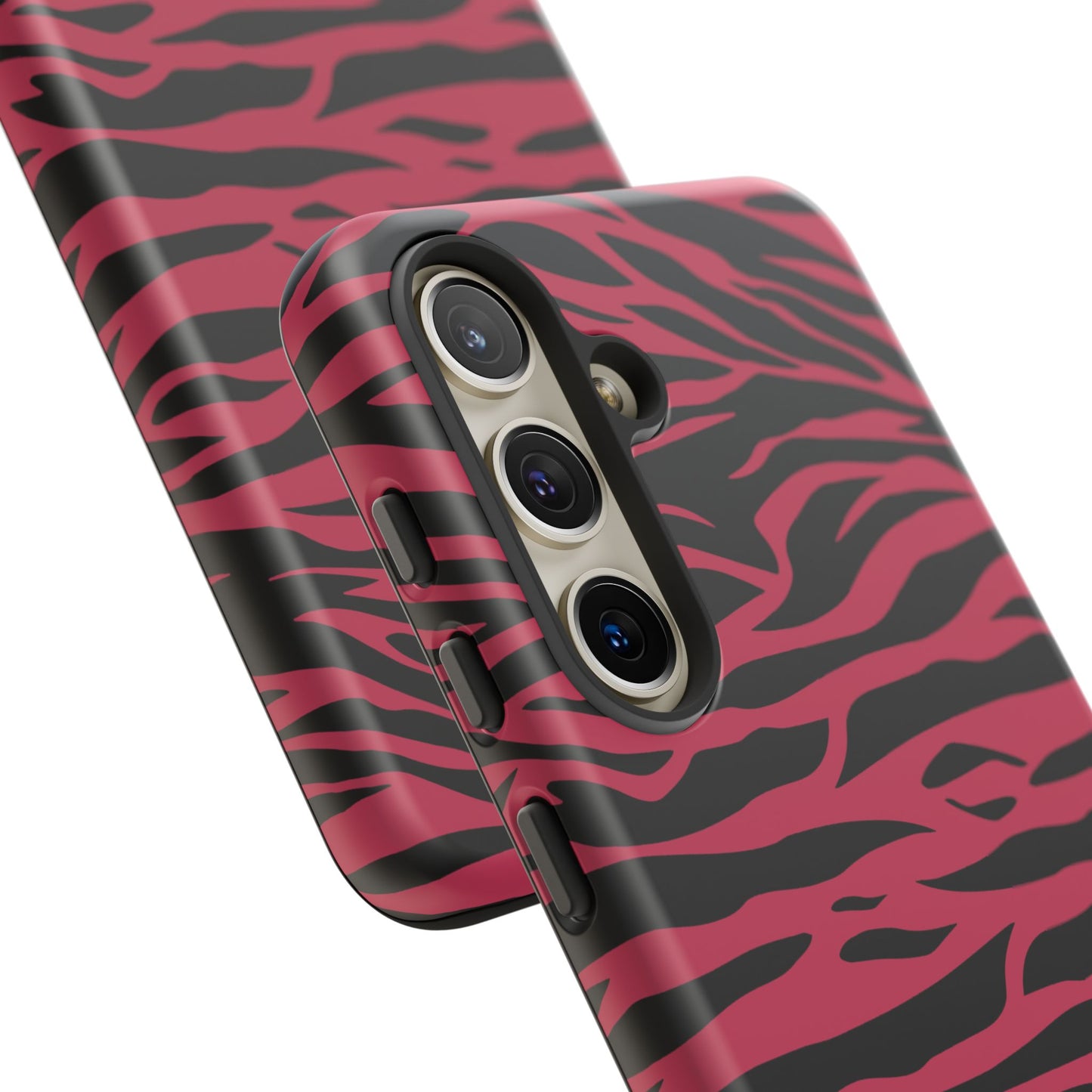 Magenta Wild Tiger Pattern Print Phone Case