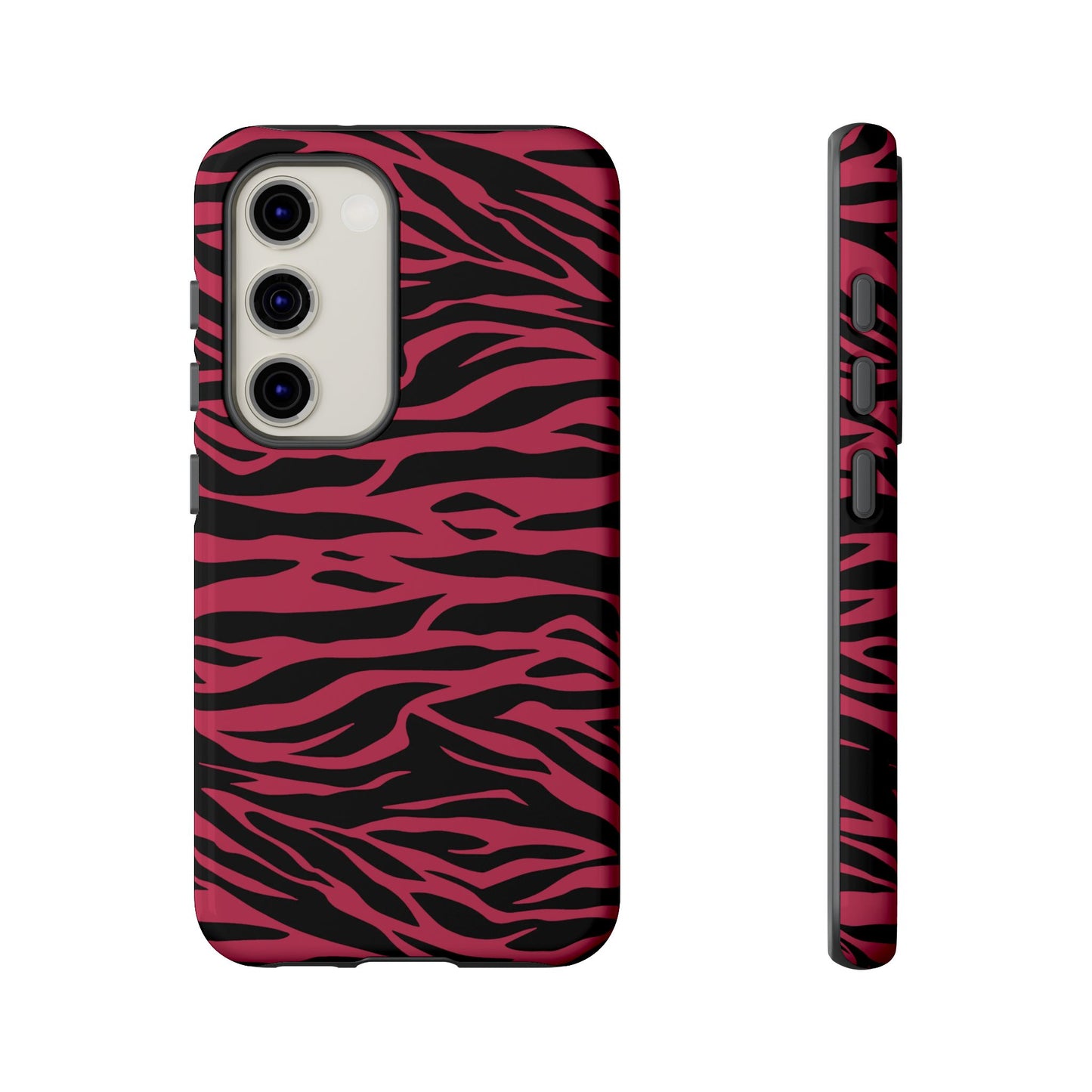 Magenta Wild Tiger Pattern Print Phone Case