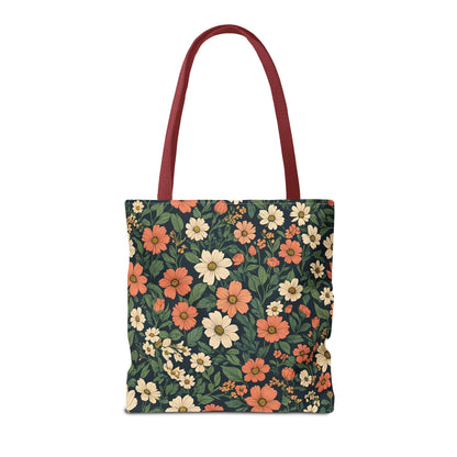 Tote Bag Floral Design Shopping Carry Travel Bag