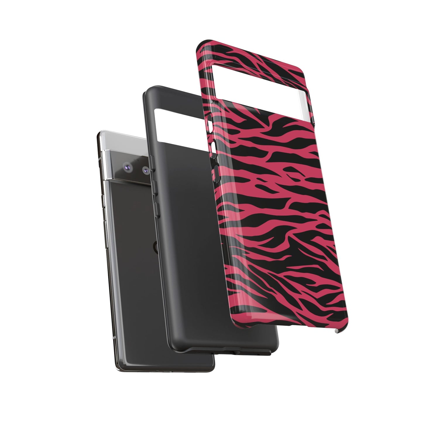 Magenta Wild Tiger Pattern Print Phone Case
