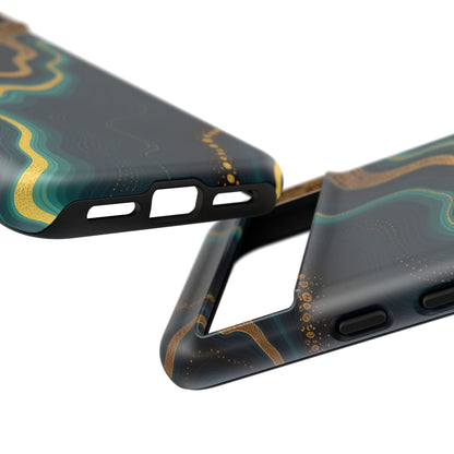 Elegant Phone Case, Geode Phone Protector, Stylish Protective Cover, Unique Gift for Him, Trendy Tech Accessory