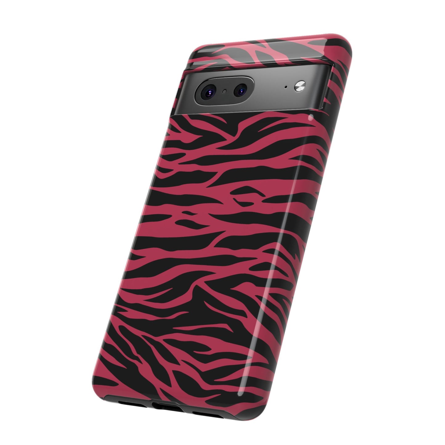 Magenta Wild Tiger Pattern Print Phone Case