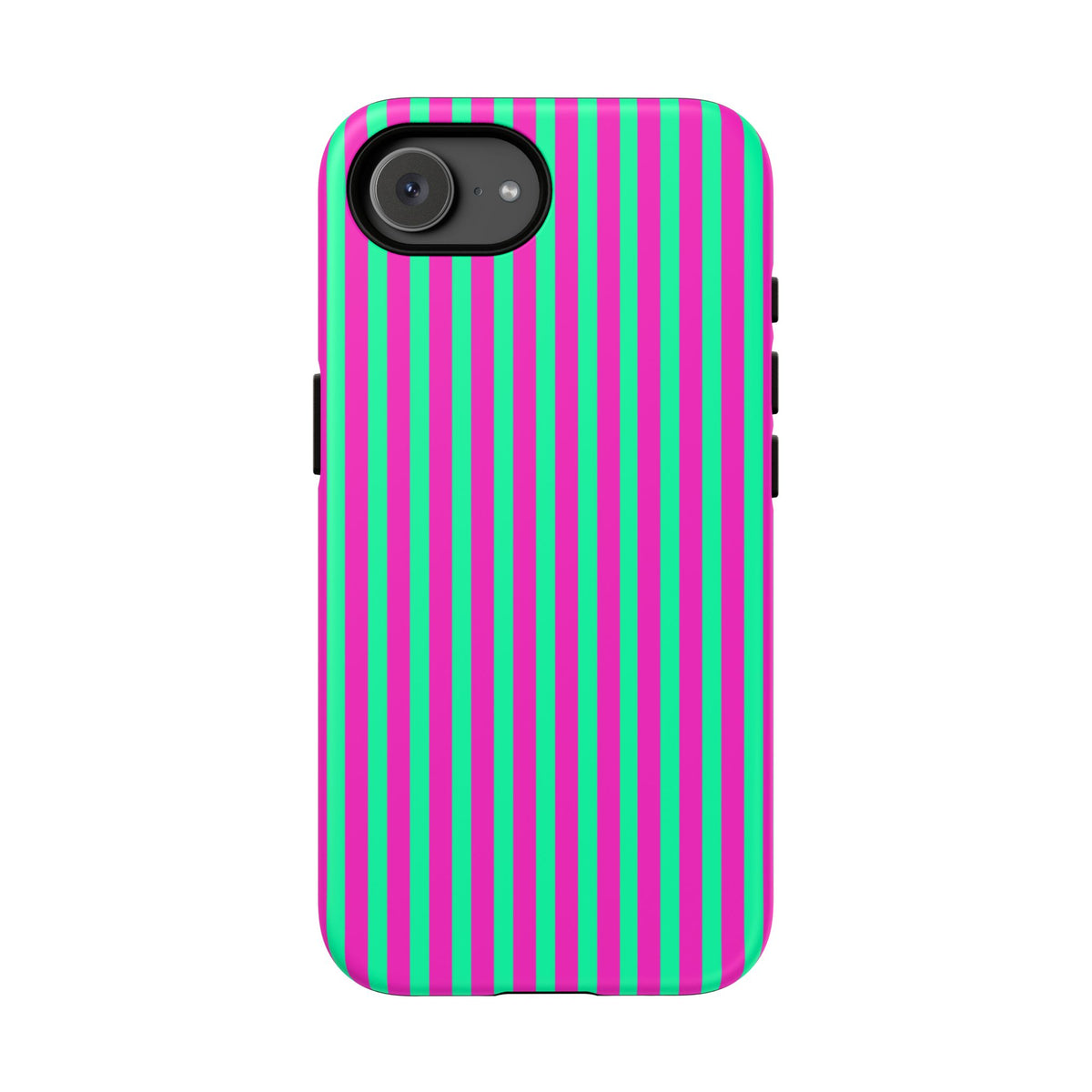Green Pink Striped Phone Case Cover