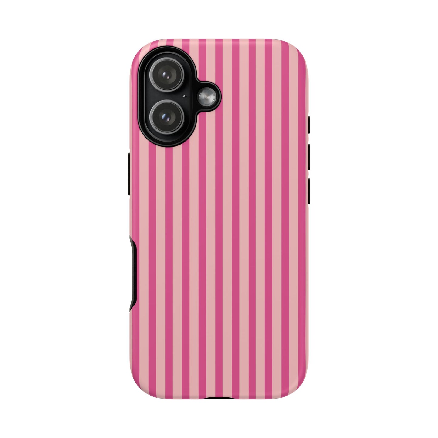Pink Stripe Everyday Phone Case Cover, Protective Smartphone Cover, Trendy Accessories