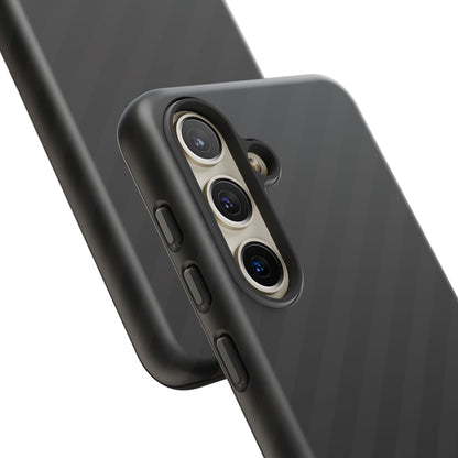 Phone Case, Black Diagonal Pattern Tough Gloss Finish Protective Cover, iPhone, Samsung, Google Pixel, Unique Geometric Design, Gift