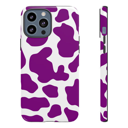 Purple Cow print Phone Case Cover