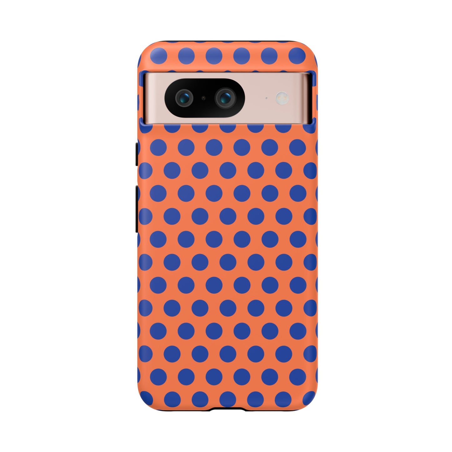 Orange Blue Polkadot Phone Case Cover