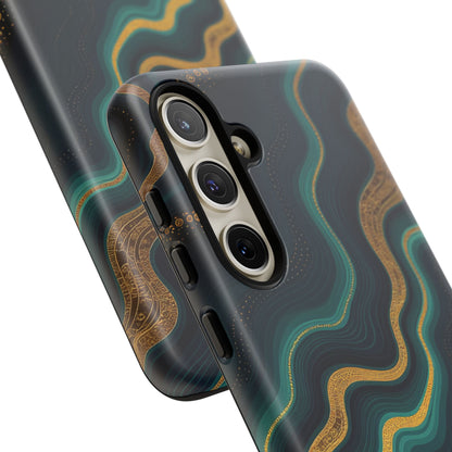 Elegant Phone Case, Geode Phone Protector, Stylish Protective Cover, Unique Gift for Him, Trendy Tech Accessory