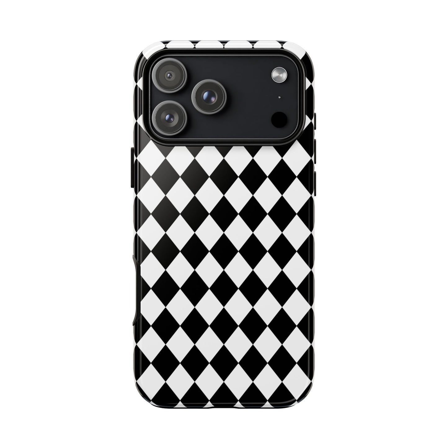 White and Black Dimond Tough phone Case Cover | iPhone | Google | Samsung