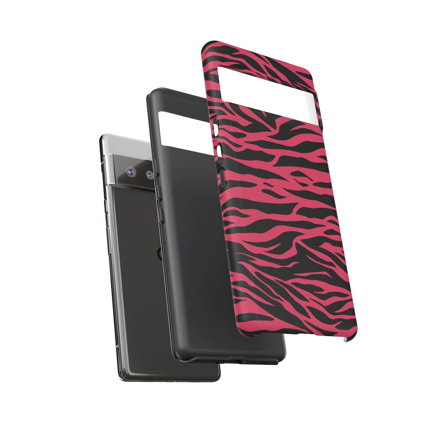 Magenta Wild Tiger Pattern Print Phone Case