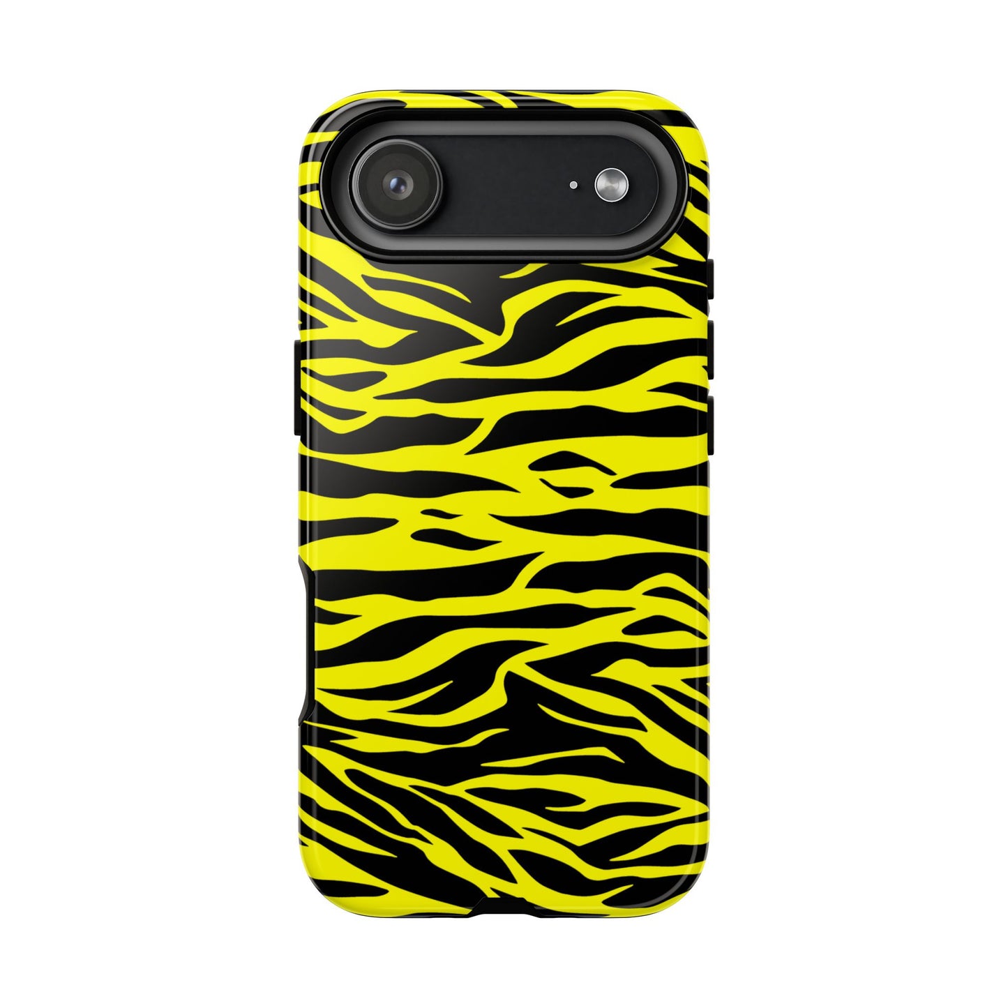 Yellow Wild Tiger Print Pattern Phone Case Cover