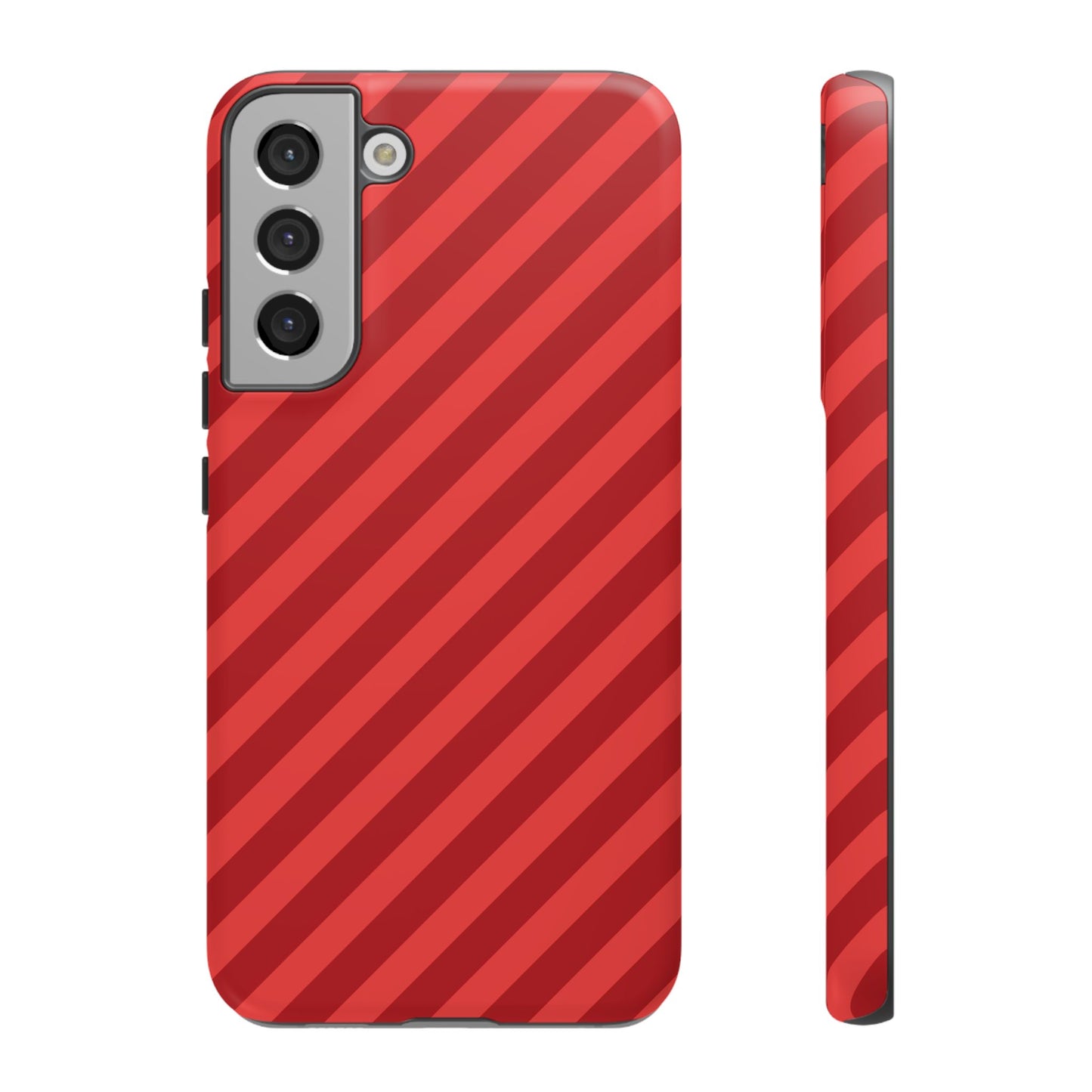 Red Stripes Hard Shell Phone Case Cover