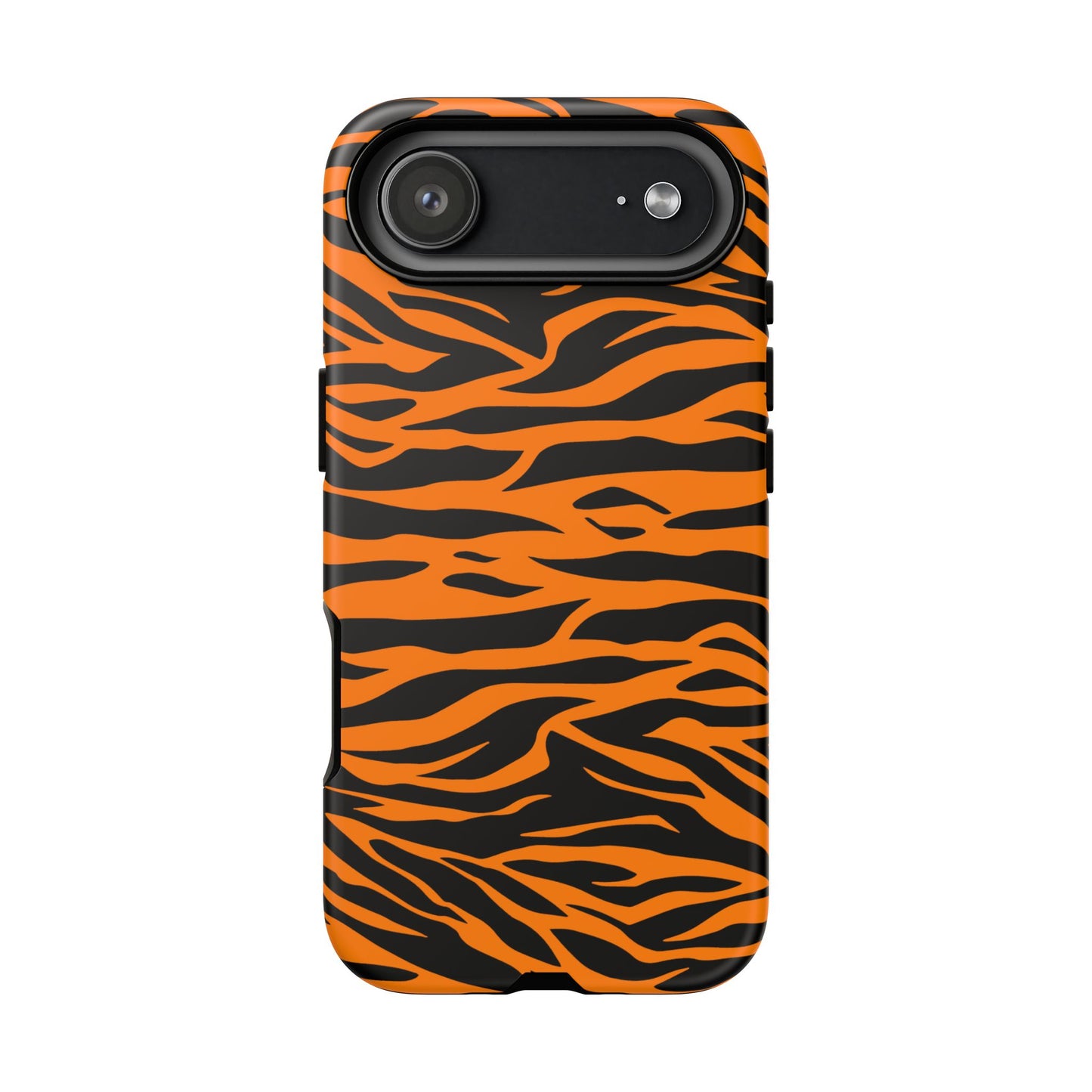 Orange Cute Wild Tiger Print Pattern Phone Case for iPhone Galaxy S and Pixel Phones