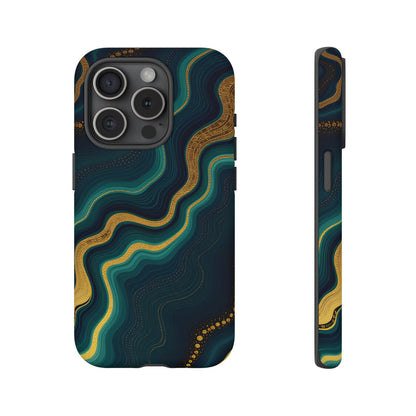 Elegant Phone Case, Geode Phone Protector, Stylish Protective Cover, Unique Gift for Him, Trendy Tech Accessory