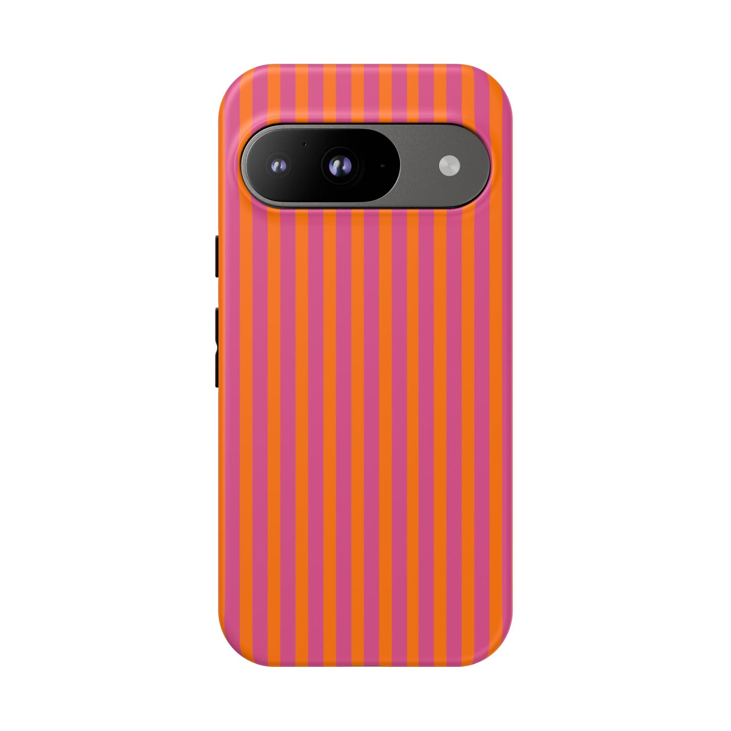 Orange Pink Striped Tough Phone Cases