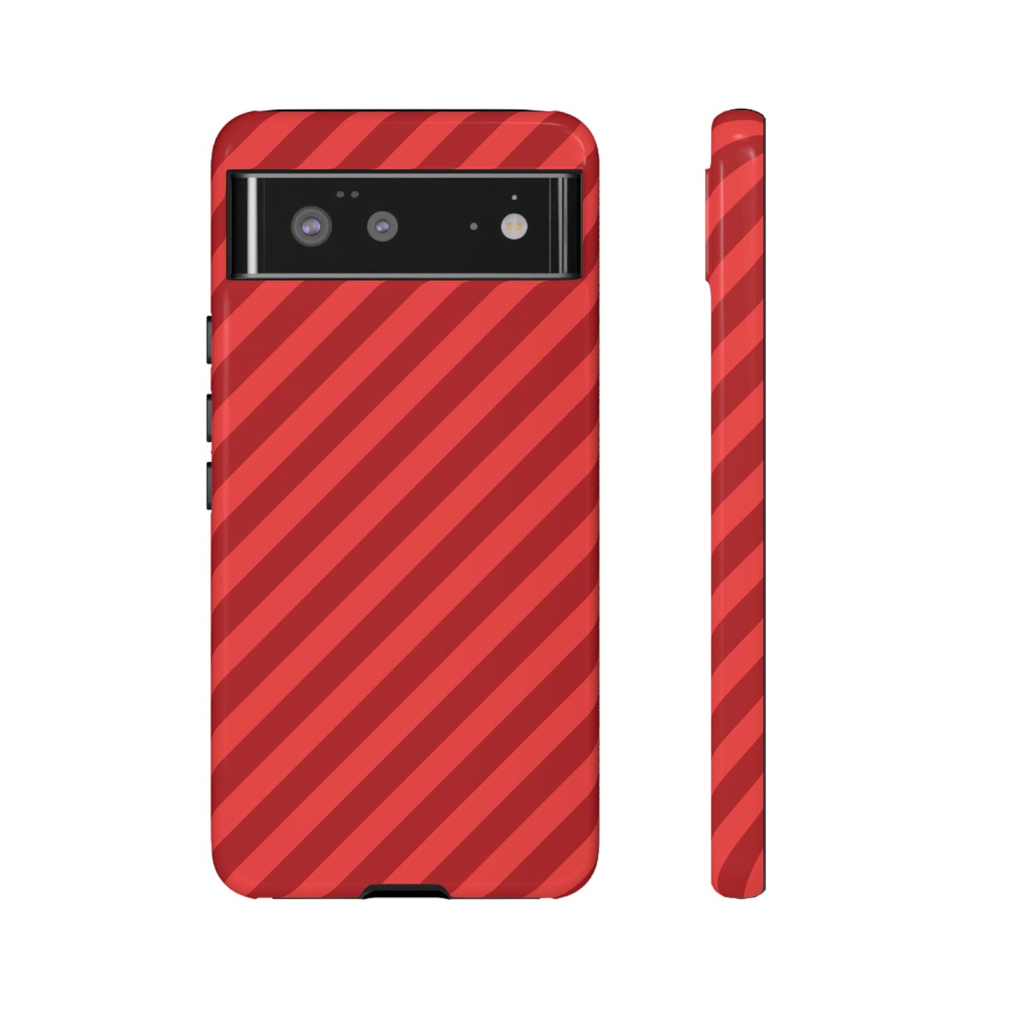 Red Stripes Hard Shell Phone Case Cover