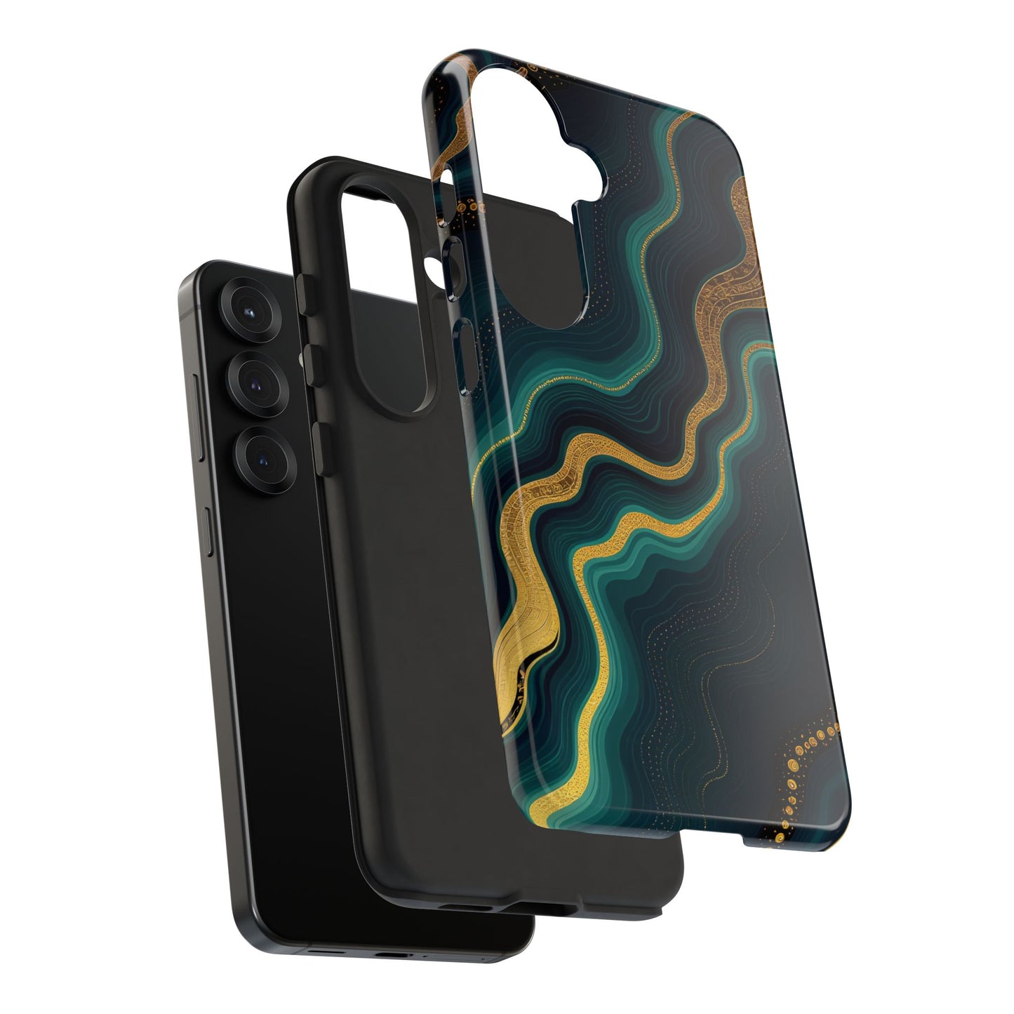Elegant Phone Case, Geode Phone Protector, Stylish Protective Cover, Unique Gift for Him, Trendy Tech Accessory
