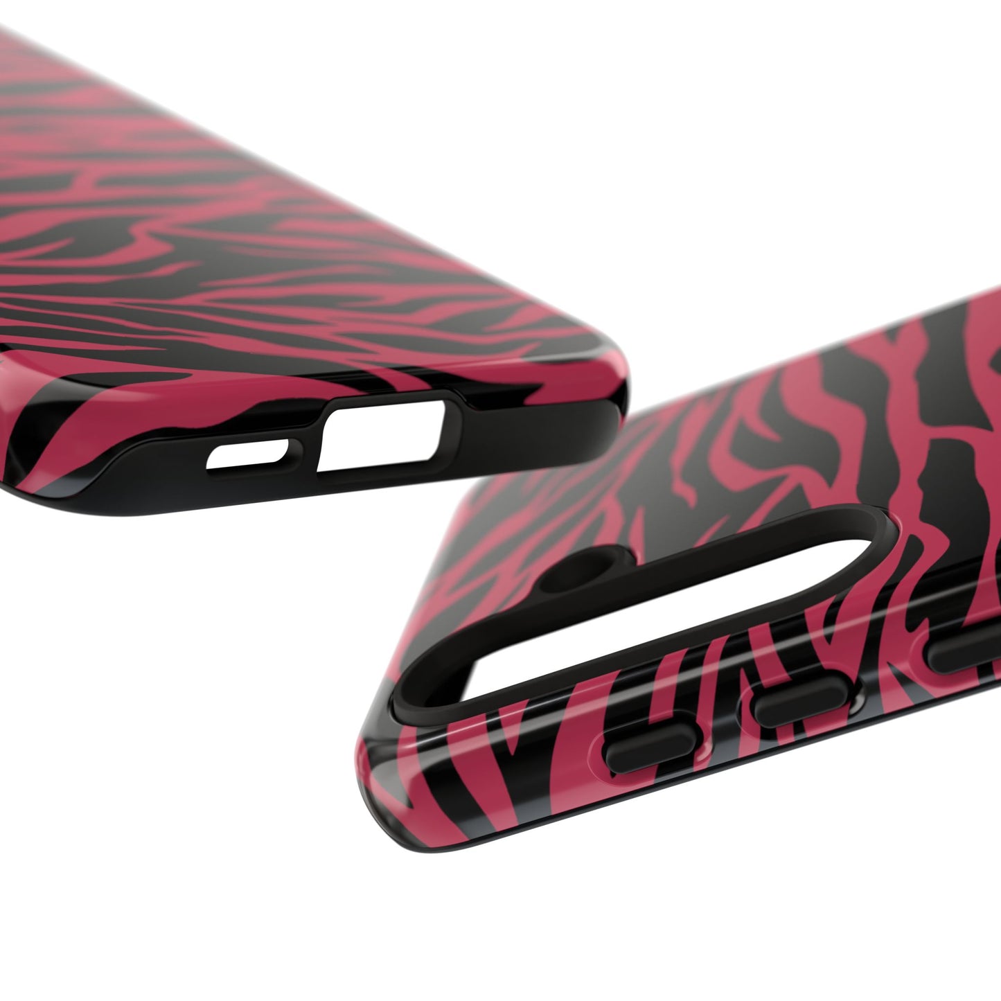 Magenta Wild Tiger Pattern Print Phone Case