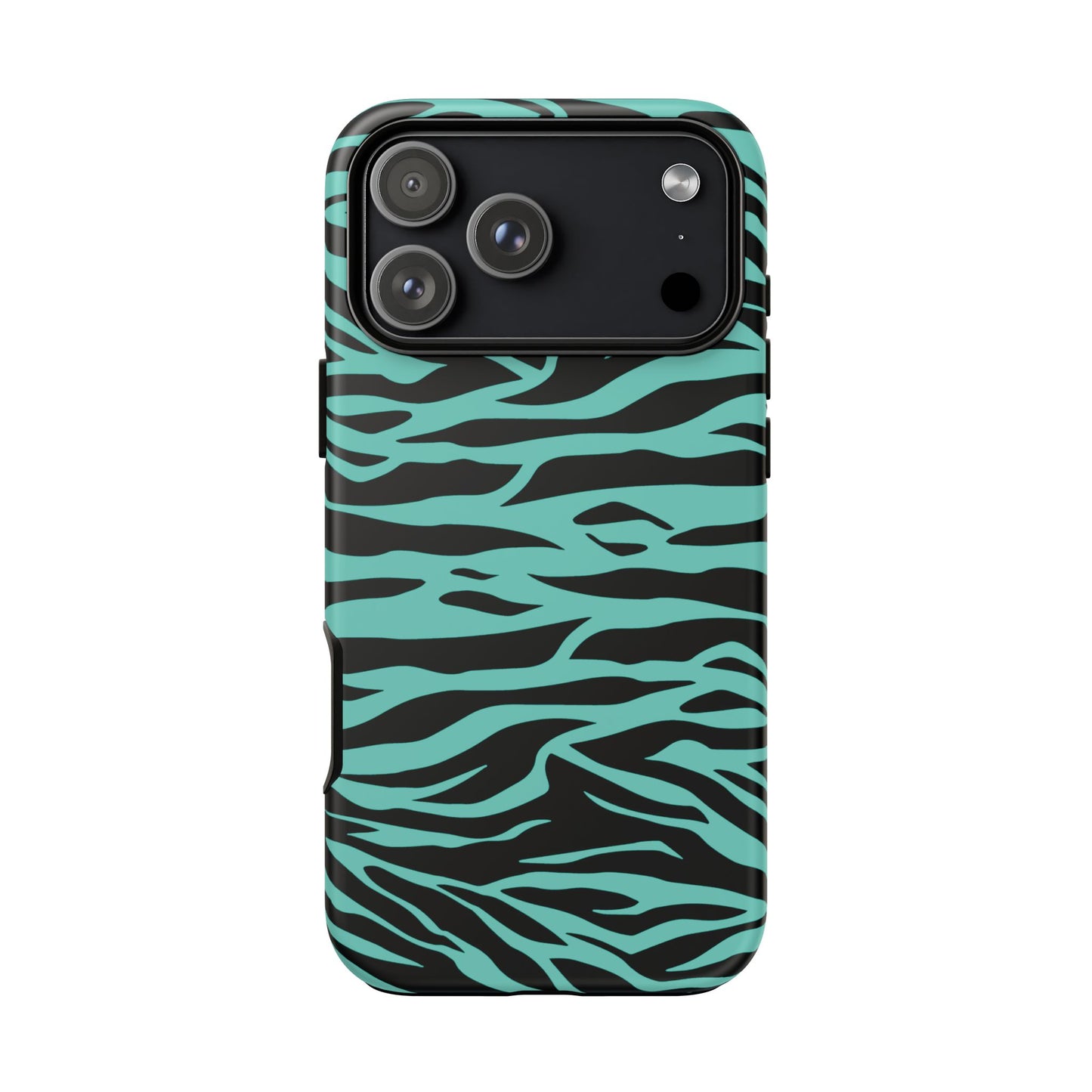 Cute Green Wild Tiger Print Pattern Phone Case for iPhone Galaxy S models and google pixel phones