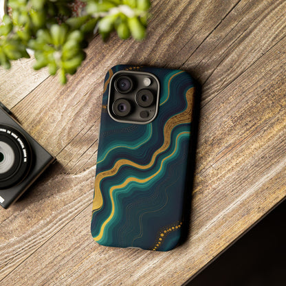 Elegant Phone Case, Geode Phone Protector, Stylish Protective Cover, Unique Gift for Him, Trendy Tech Accessory
